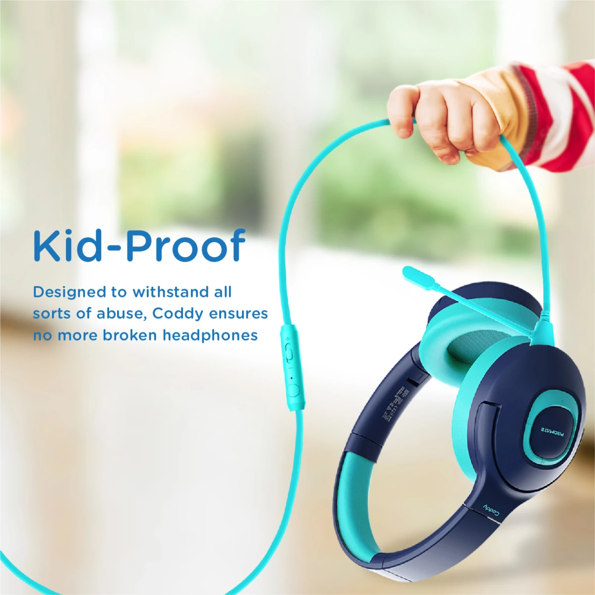 Promate Coddy Kids Wireless Headphone NEW LINE COMPUTERS